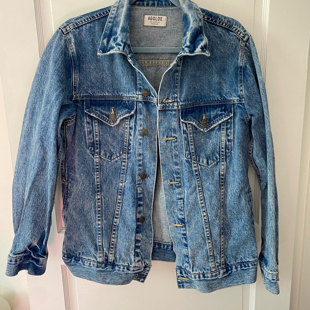 Agolde Blue Denim Jacket